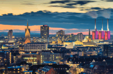 A city landscape